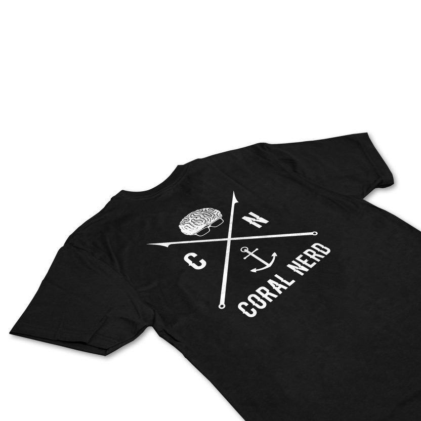 Coral Nerd Anchor Shirt Black