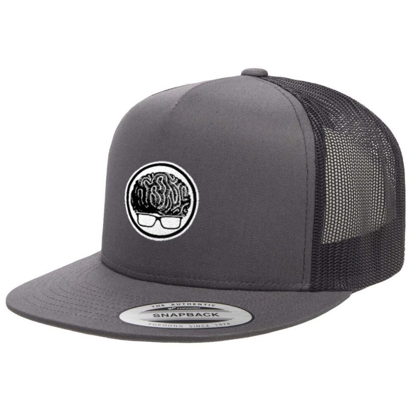 Coral Nerd Emblem Snapback Trucker Hat